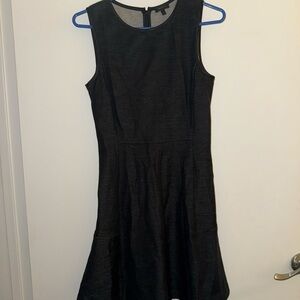 Theory Black Sleeveless Mini Dress